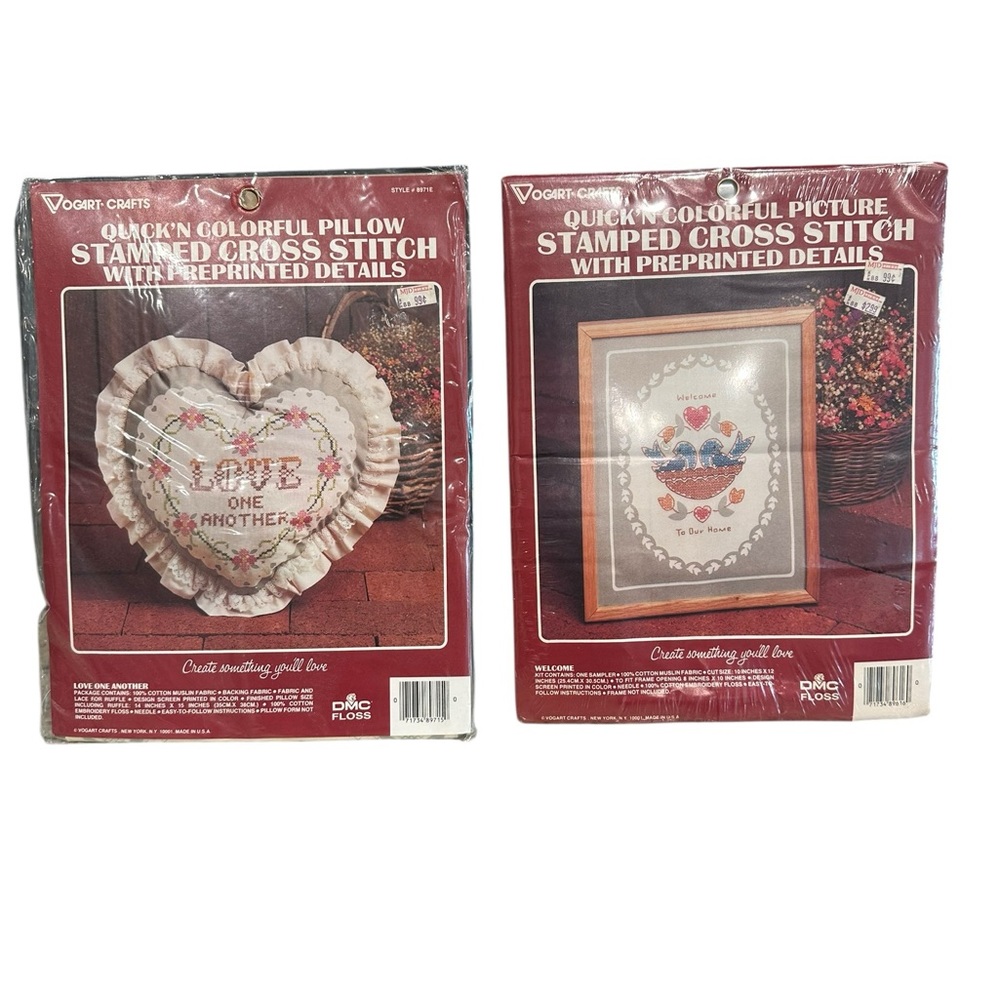 Cross Stitch Kits 2 sealed Vintage 
Vogart Crafts Cross Stitch Kits